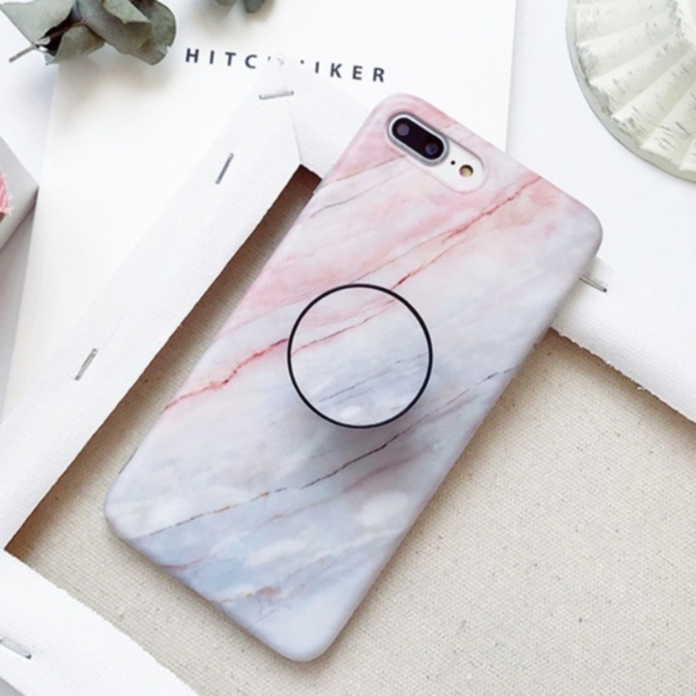 NEW iPhone 13/12/11/Pro/Max/XR/8/SE Marble W/ Holder - Picture 4 of 5